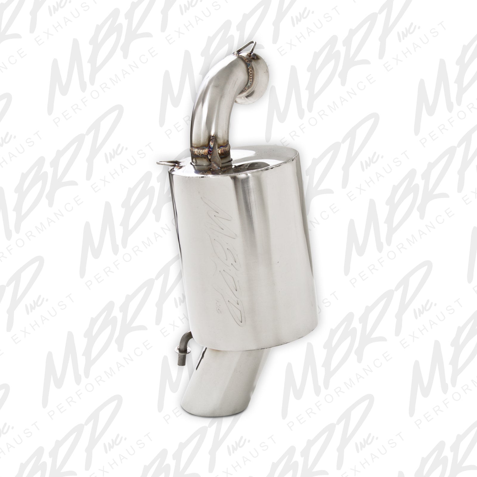 MBRP Exhaust 4230215 Trail Muffler. Slip-on Design. Packed Muffler.