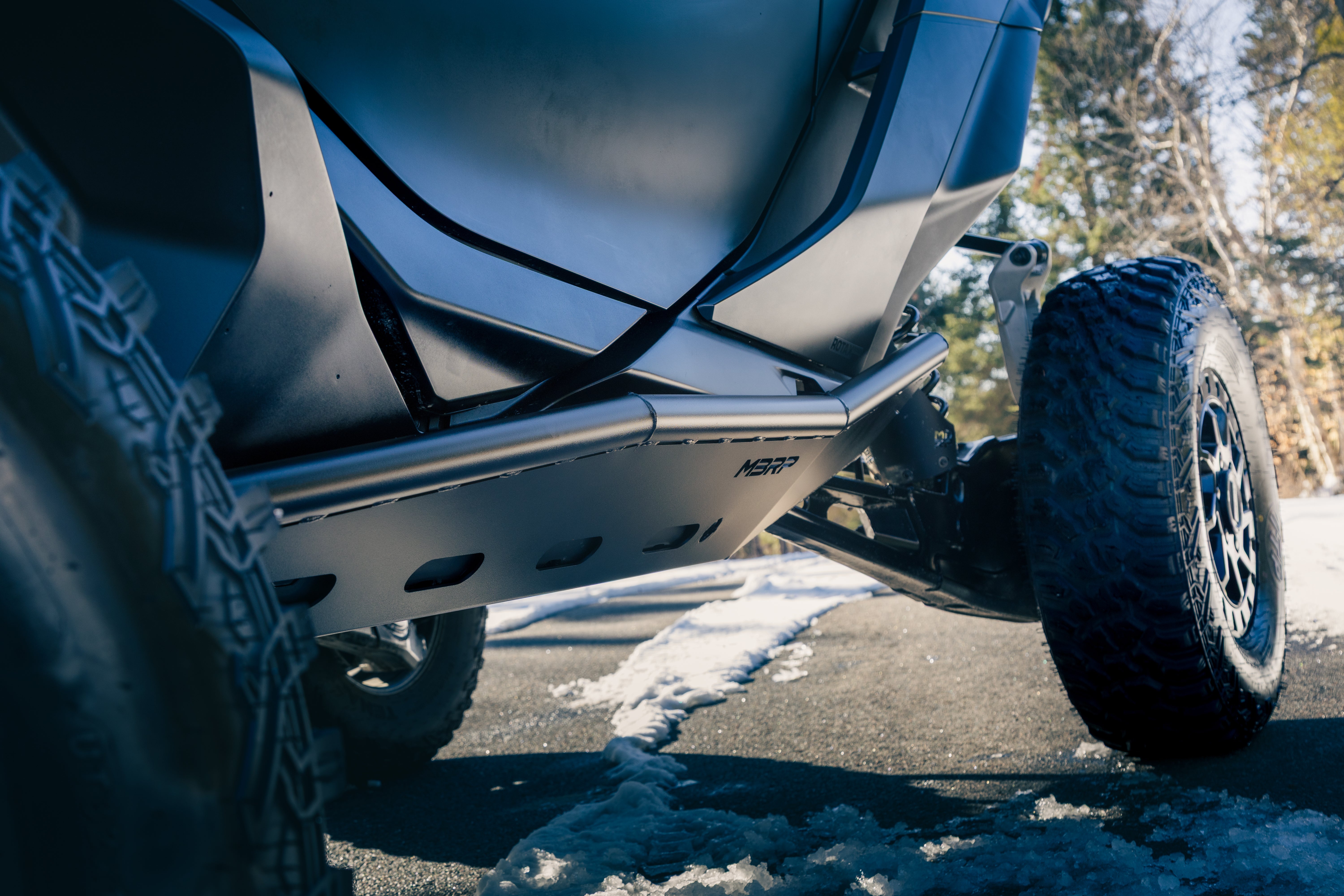 MBRP Black-Coated Rock Slider Kit