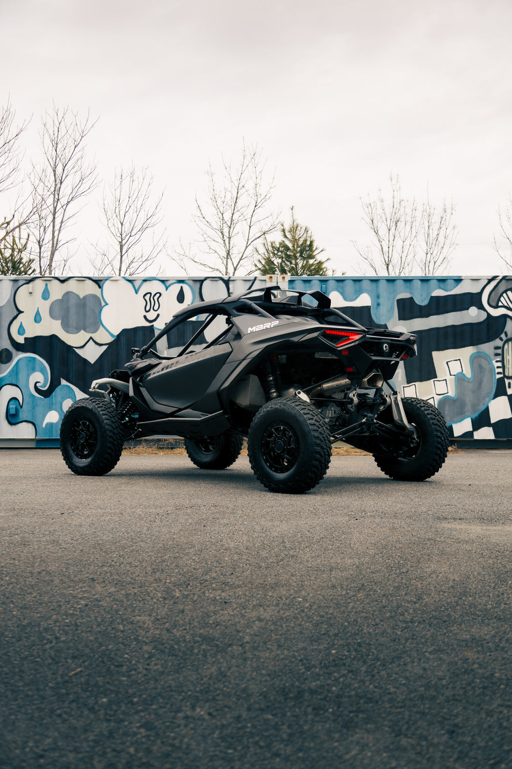 MBRP Black-Coated Rock Slider Kit