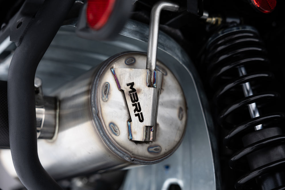 Performance Series, 6-Inch Single Slip-on, Dual Outlet with Carbon Fiber Tips.