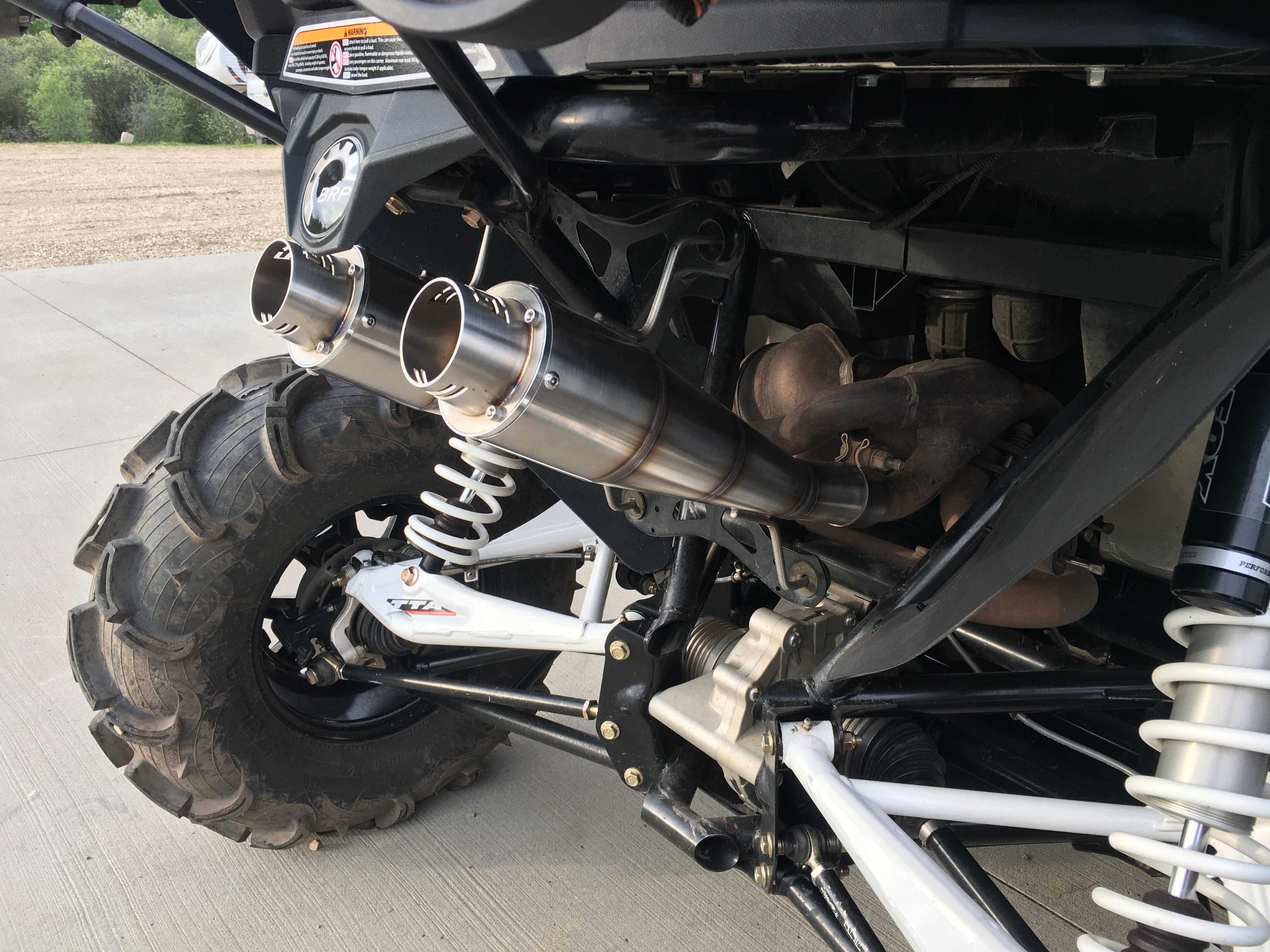 2013-2018 OG CanAm Maverick XMR XRS 1000cc Sniper Performance Series Dual Slip On