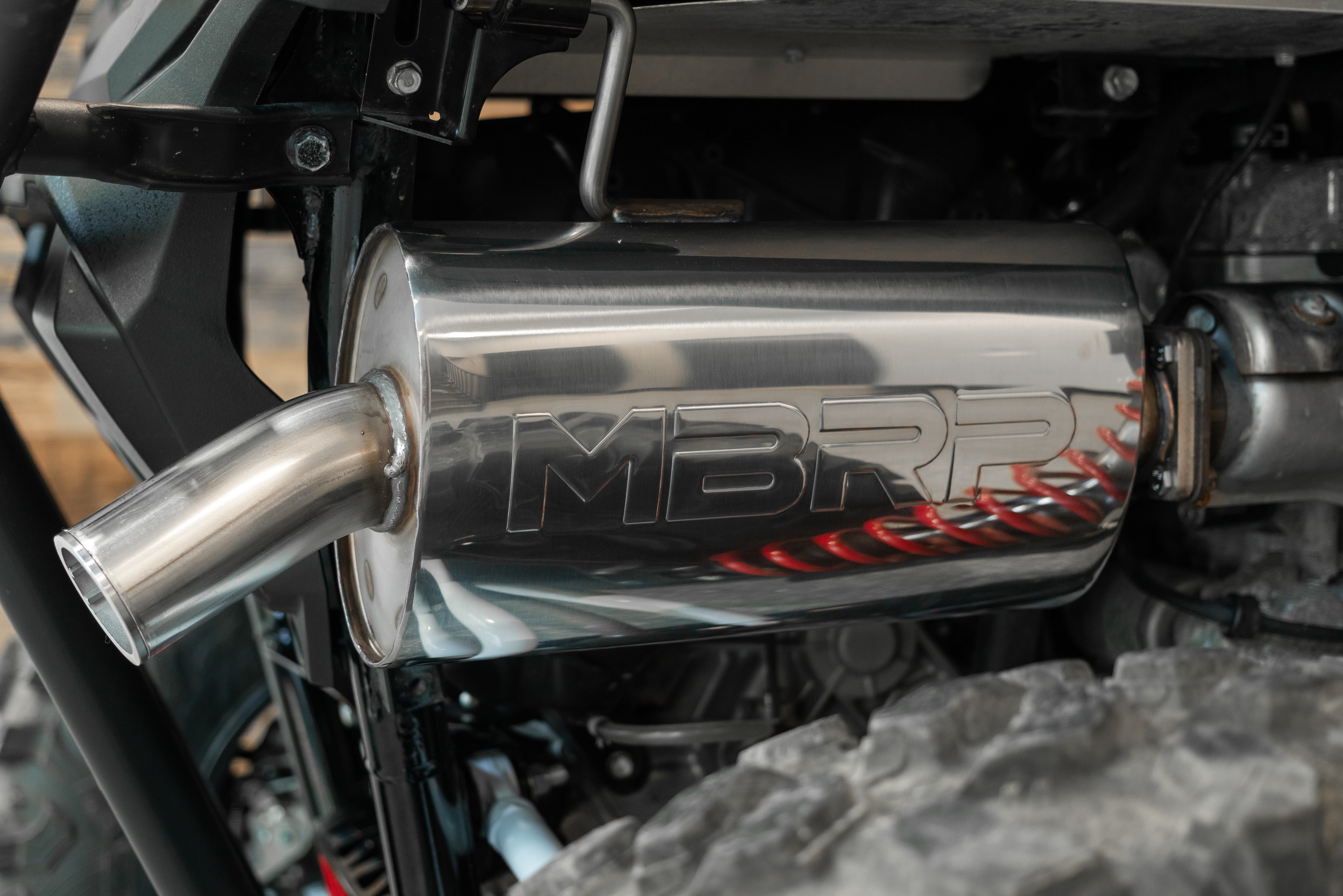 Kawasaki Single Slip-on Muffler.