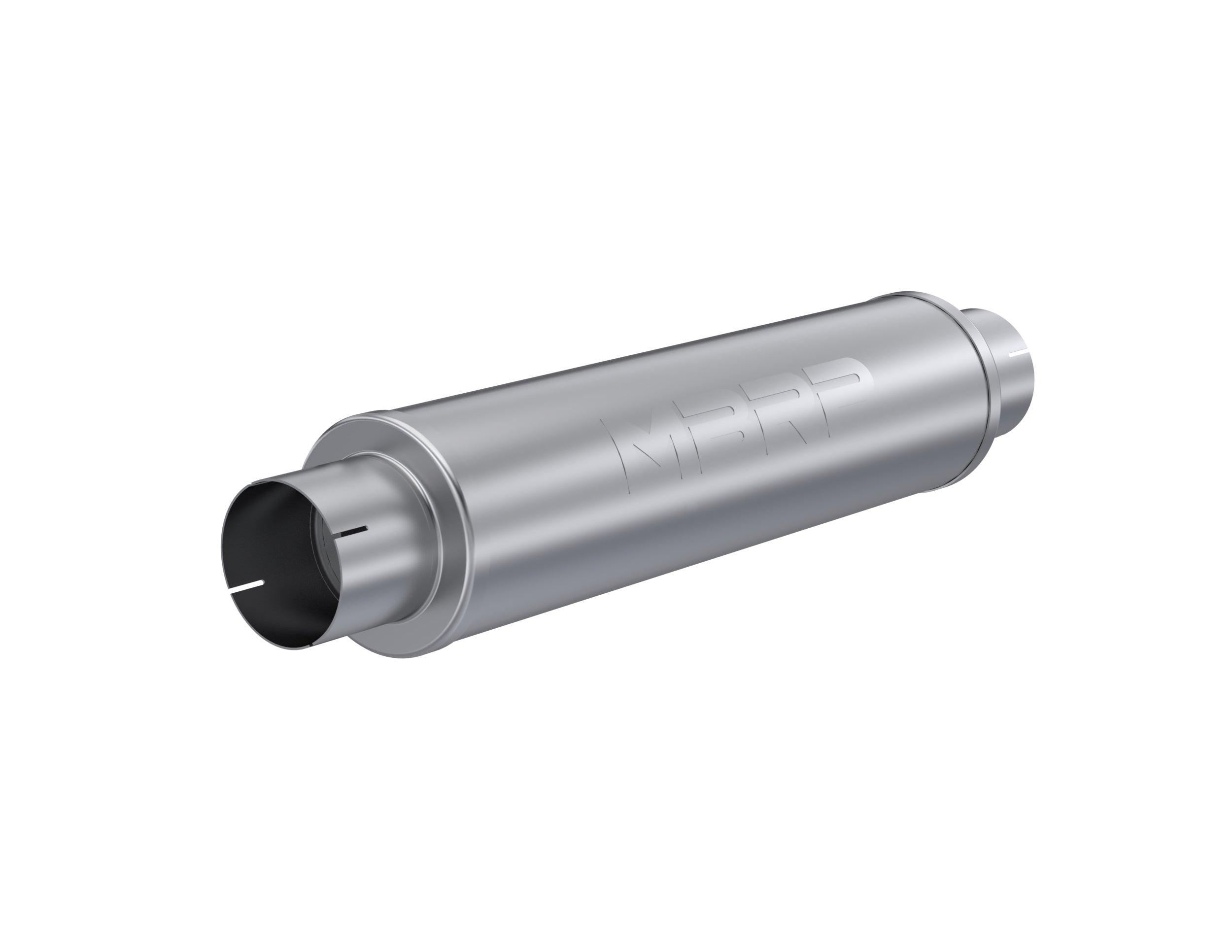 MBRP Exhaust 4in. inlet/outlet; Quiet tone muffler; 24in. body; 6in. diameter; 30in. overall; T409