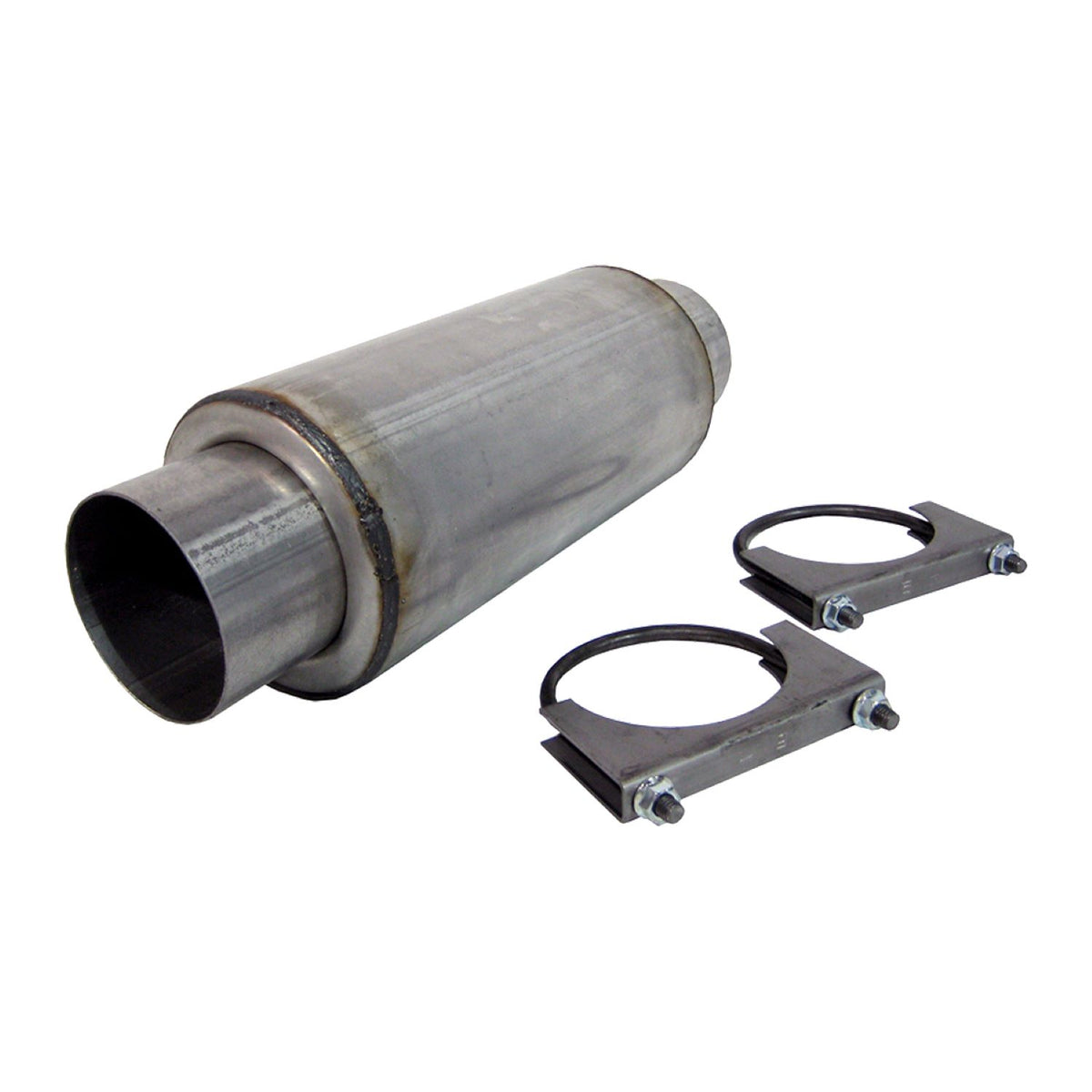 MBRP Exhaust R2009 Resonator 4in. Inlet. Outlet 12in. Body 18in. Overall. AL