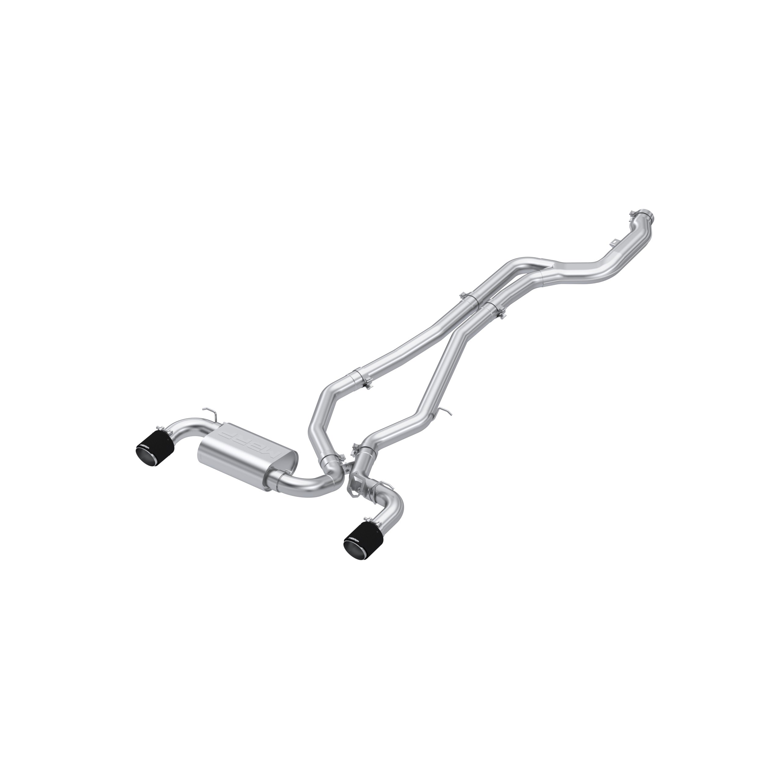 MBRP Exhaust S43003CF 3in Cat-Back. Dual Rear Exit. T304. CF Tips