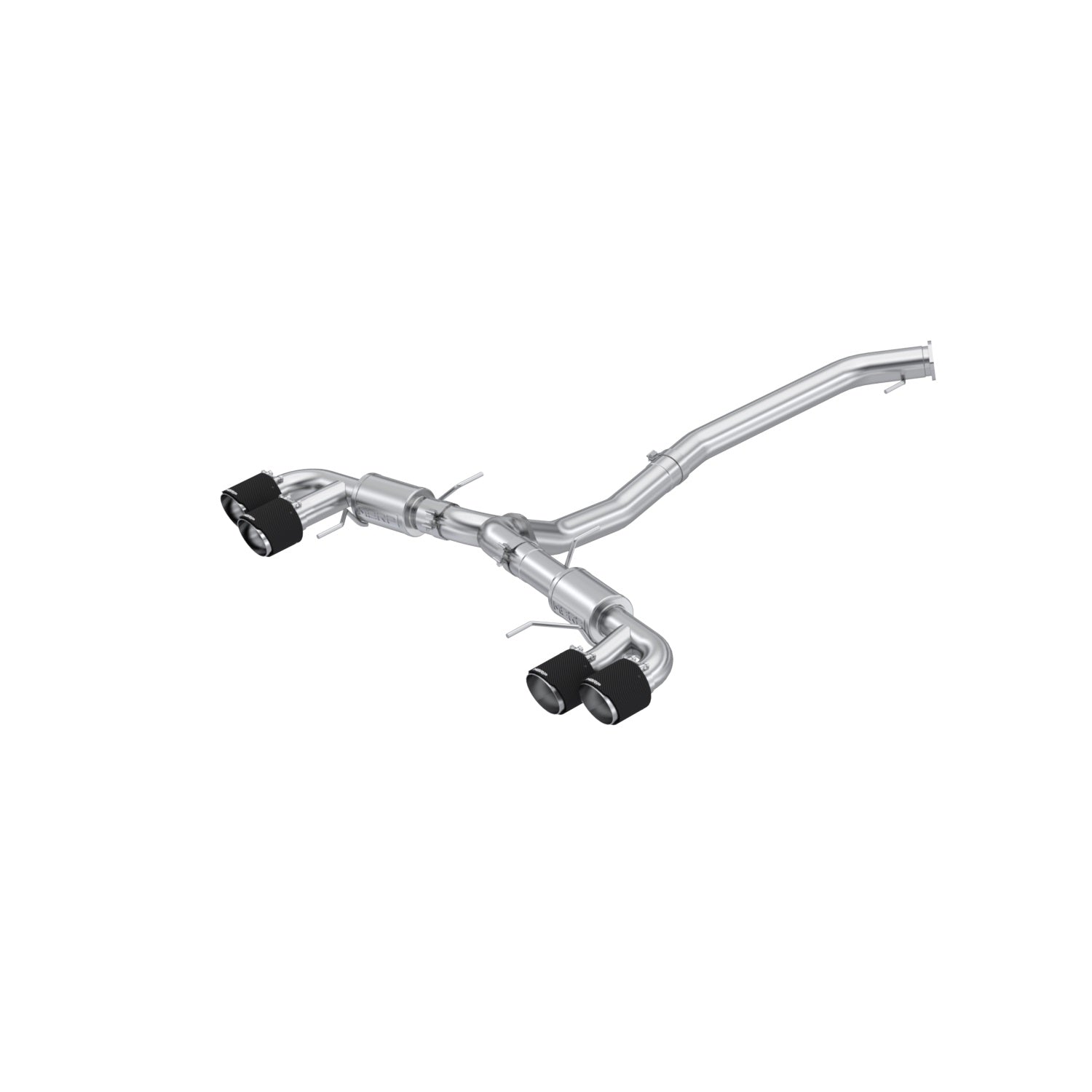 MBRP Exhaust 3.5" Cat Back, Dual Split Rear, T304, Quad CF Tip