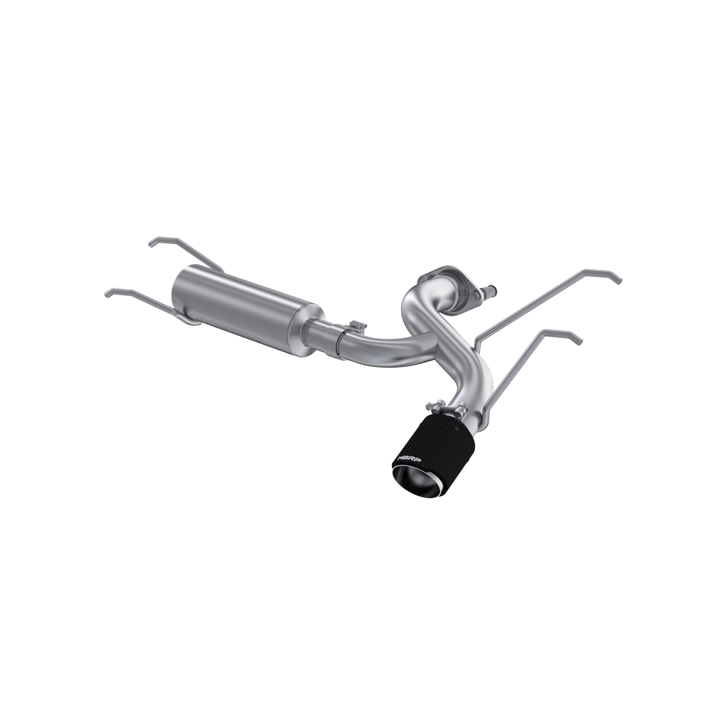 MBRP Exhaust 2.5" Axle-Back; Single Rear Exit; CF