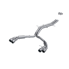 MBRP Exhaust 2.5" Resonator Back, Dual Split Rear,with Quad Tips T304