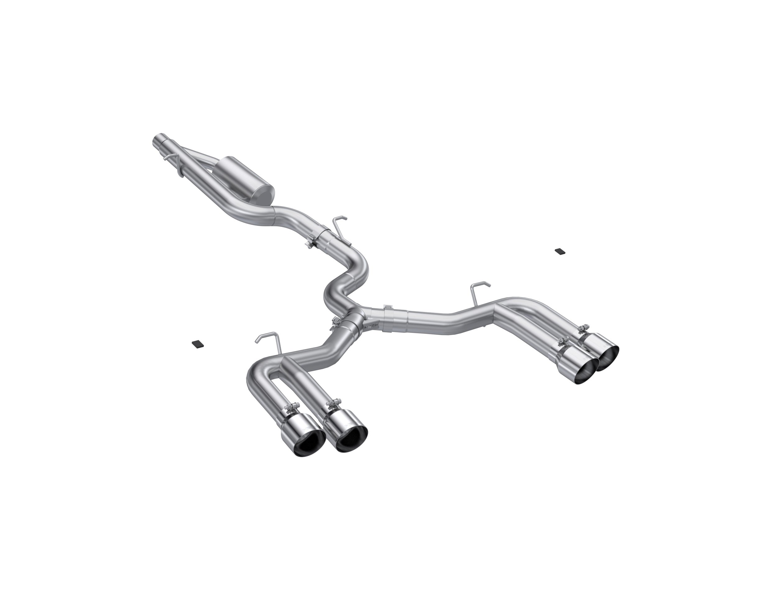 MBRP Exhaust 3" Cat Back, Quad Split Rear, T304