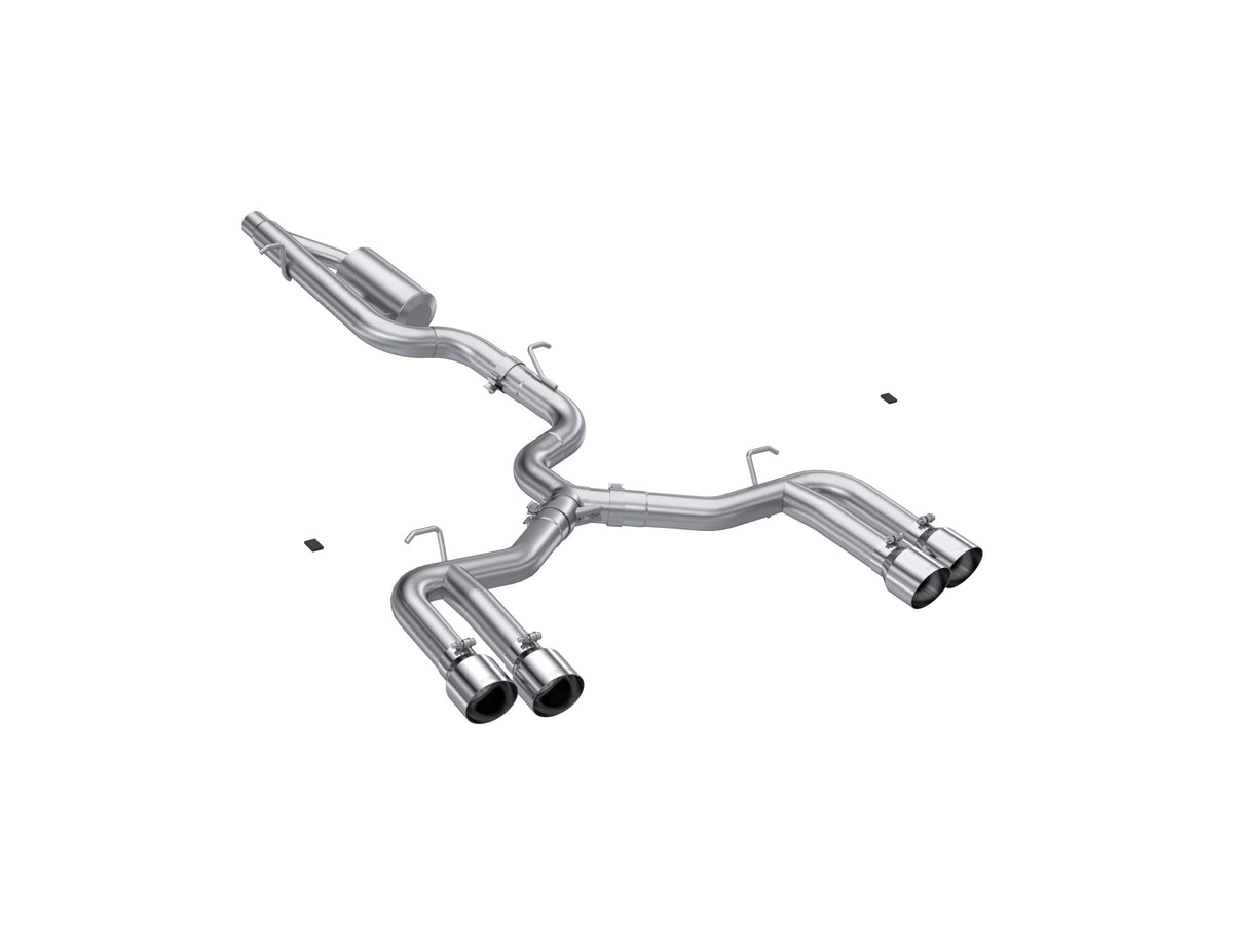 MBRP Exhaust 3" Cat Back, Quad Split Rear, T304