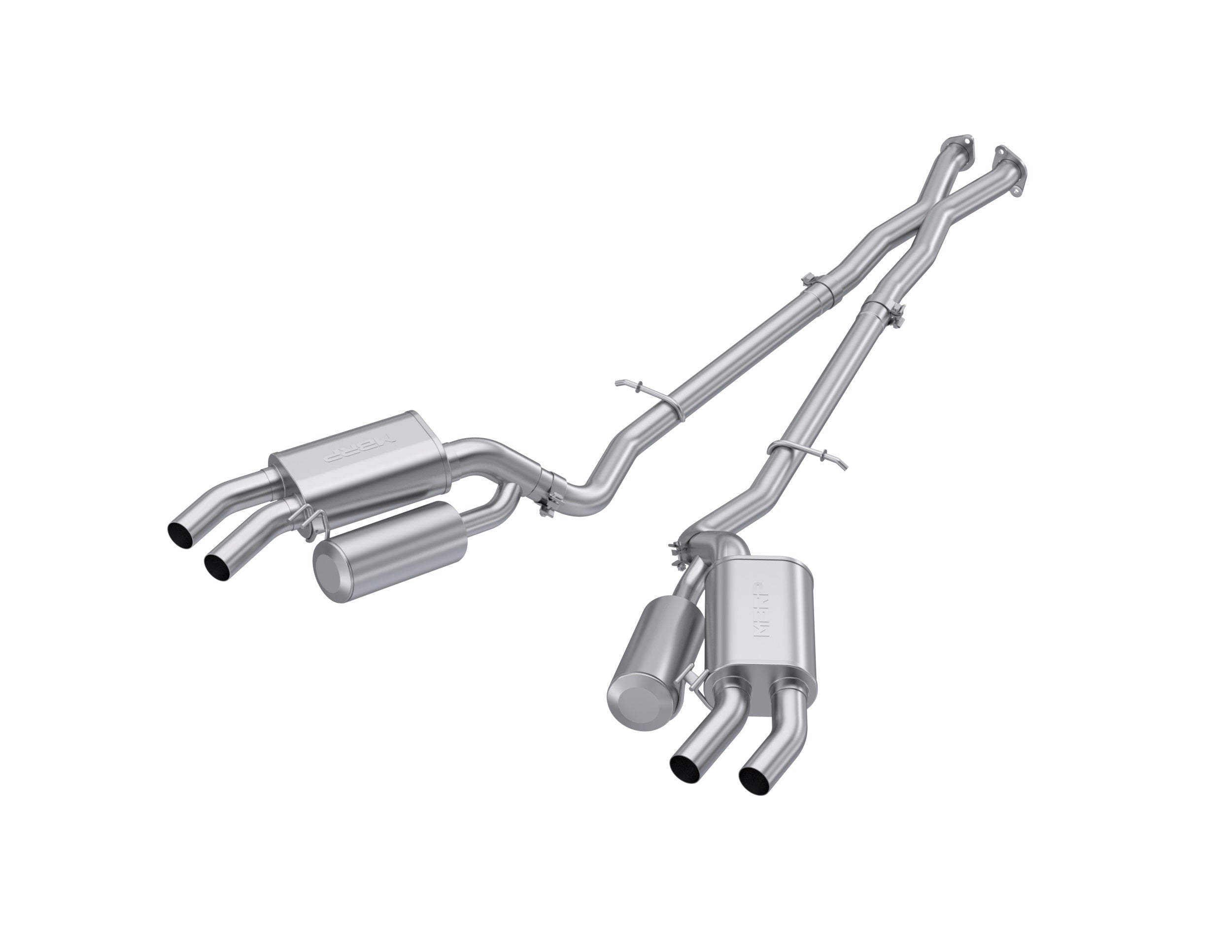 MBRP Exhaust 2.5" Cat Back, Dual Split Rear, AL
