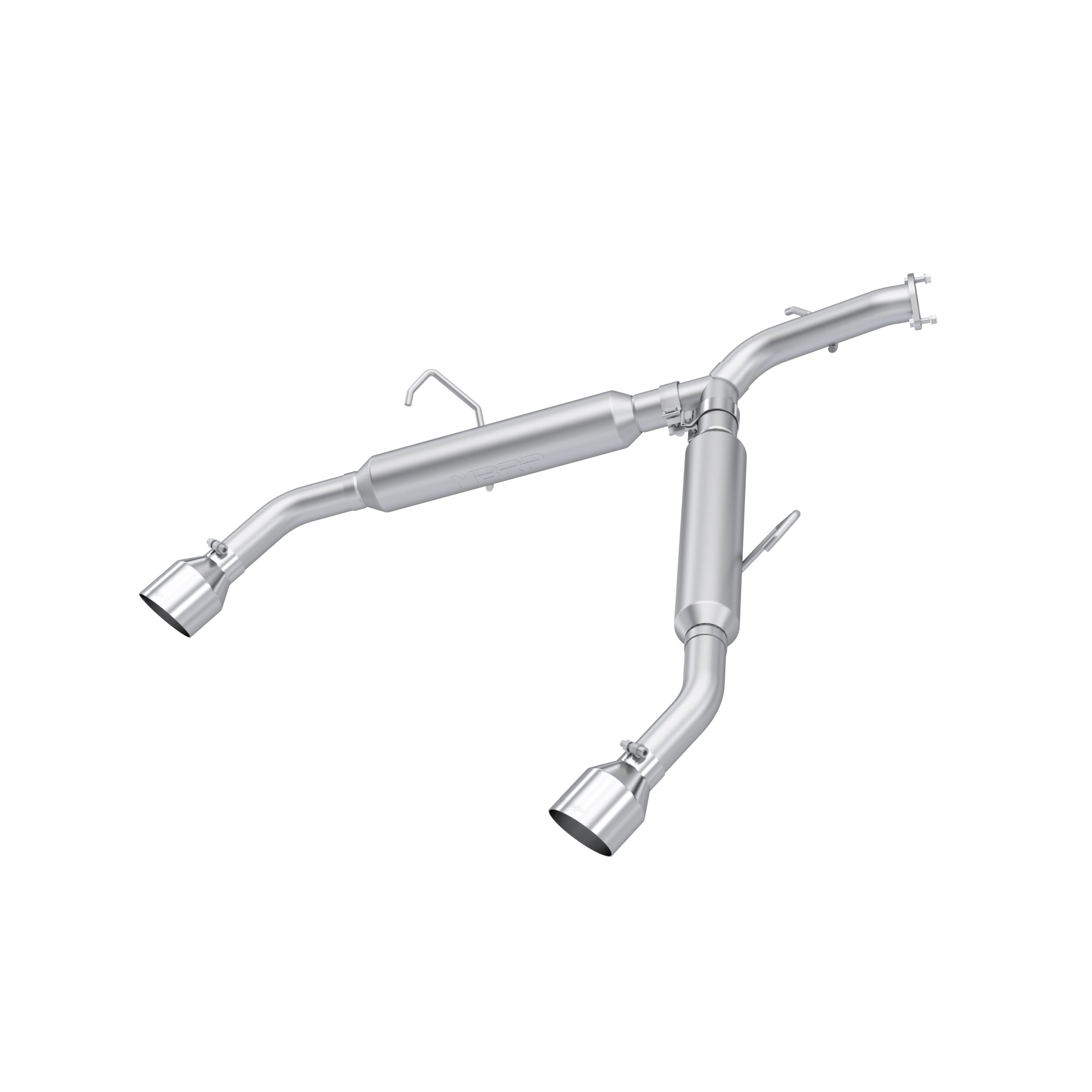 MBRP Exhaust 2.5in. Axle-Back; Dual Split Rear Exit; AL