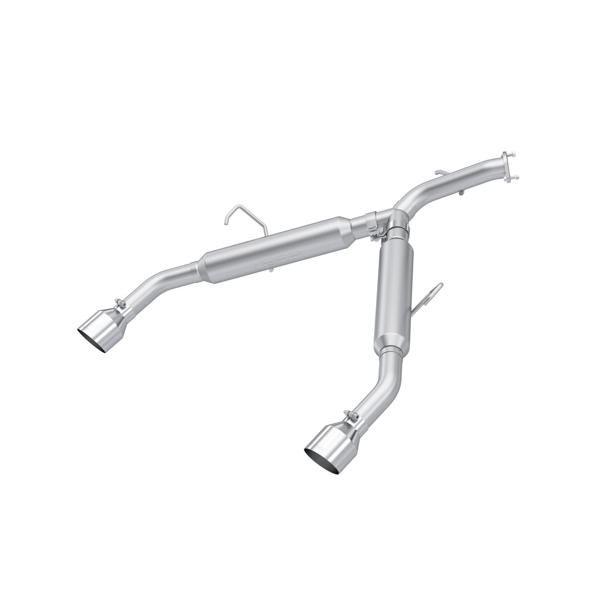 MBRP Exhaust 2.5in. Axle-Back; Dual Split Rear Exit; AL