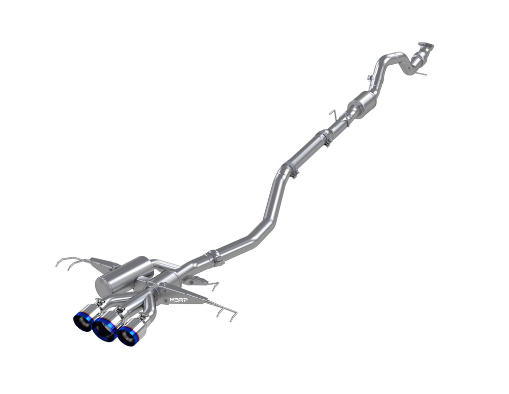 MBRP Exhaust 3" Cat Back, Triple Rear Exit, T304, BE Tips