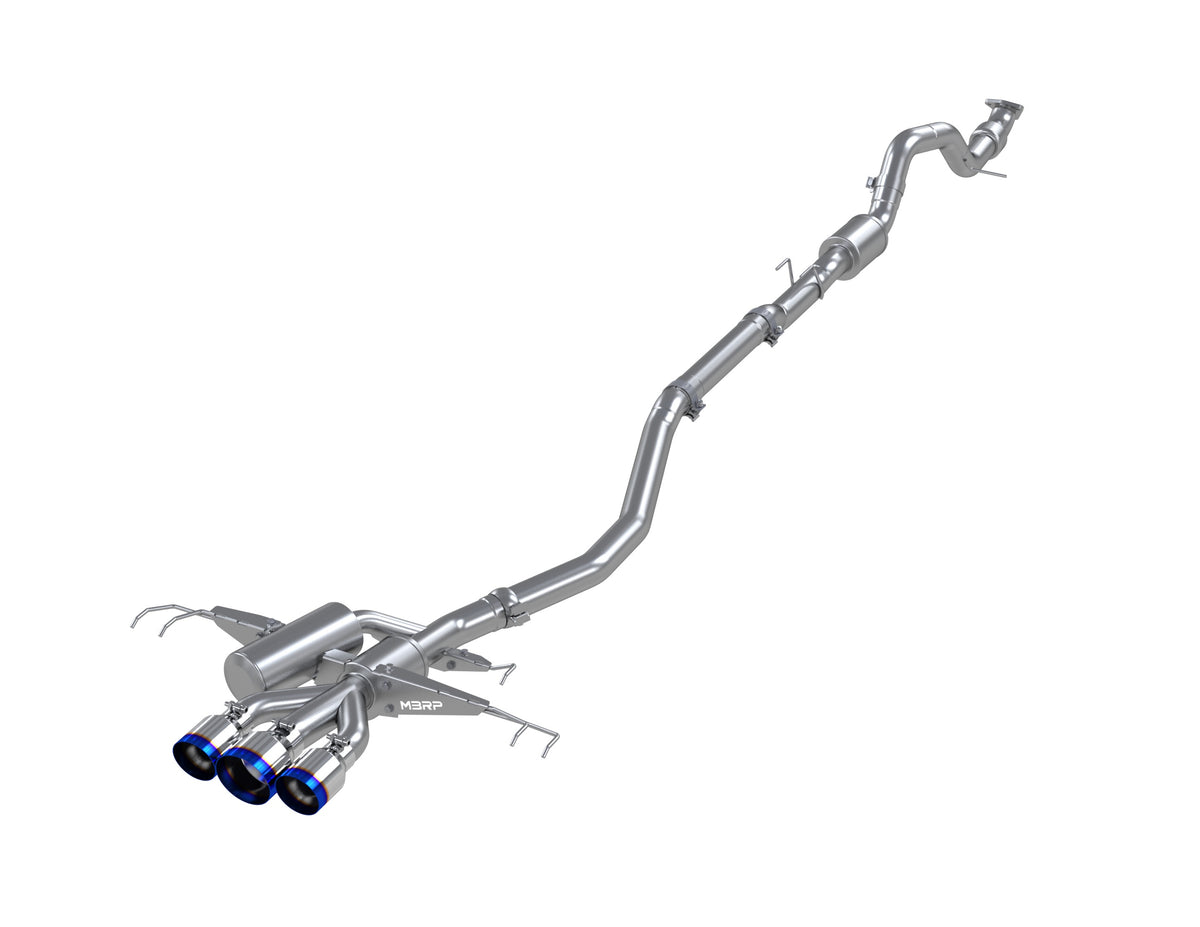 MBRP Exhaust 3" Cat Back, Triple Rear Exit, T304, BE Tips