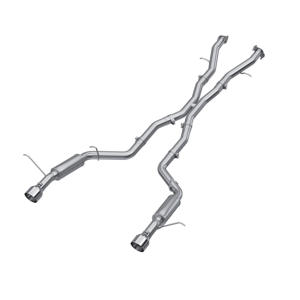 Aluminized Steel, 3" Cat Back, Dual Rear with Tips