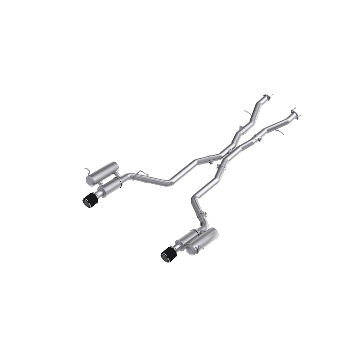 MBRP Exhaust S51073CF MBRP 3in Cat-Back, Dual Rear Exit, T304, CF Tips, Street