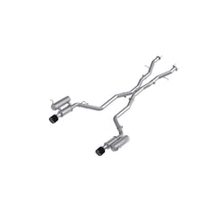 MBRP Exhaust S51073CF MBRP 3in Cat-Back, Dual Rear Exit, T304, CF Tips, Street