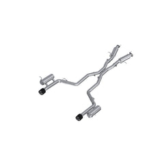 MBRP Exhaust S51093CF MBRP 3in Cat-Back, Dual Rear Exit, T304, CF Tips, Street