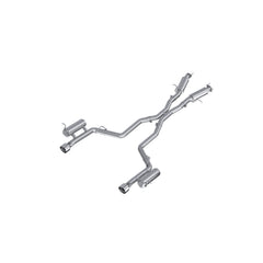 Aluminized Steel, 3" Cat Back, Dual Rear with Tips