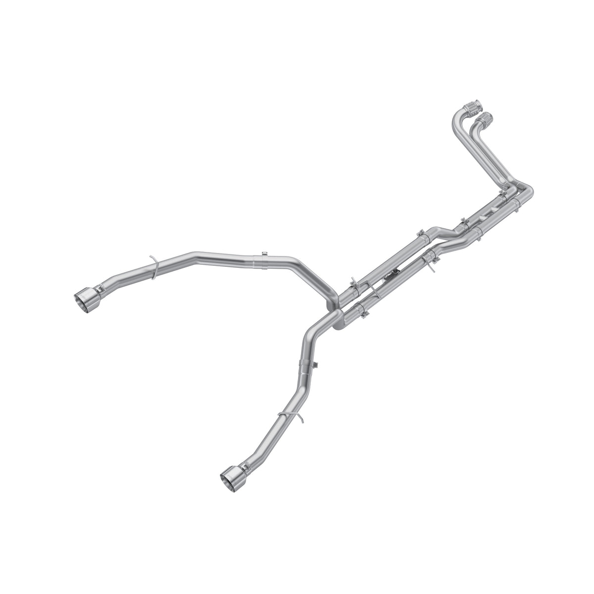 Aluminized Steel, 3" Cat Back, Dual Rear with Tips
