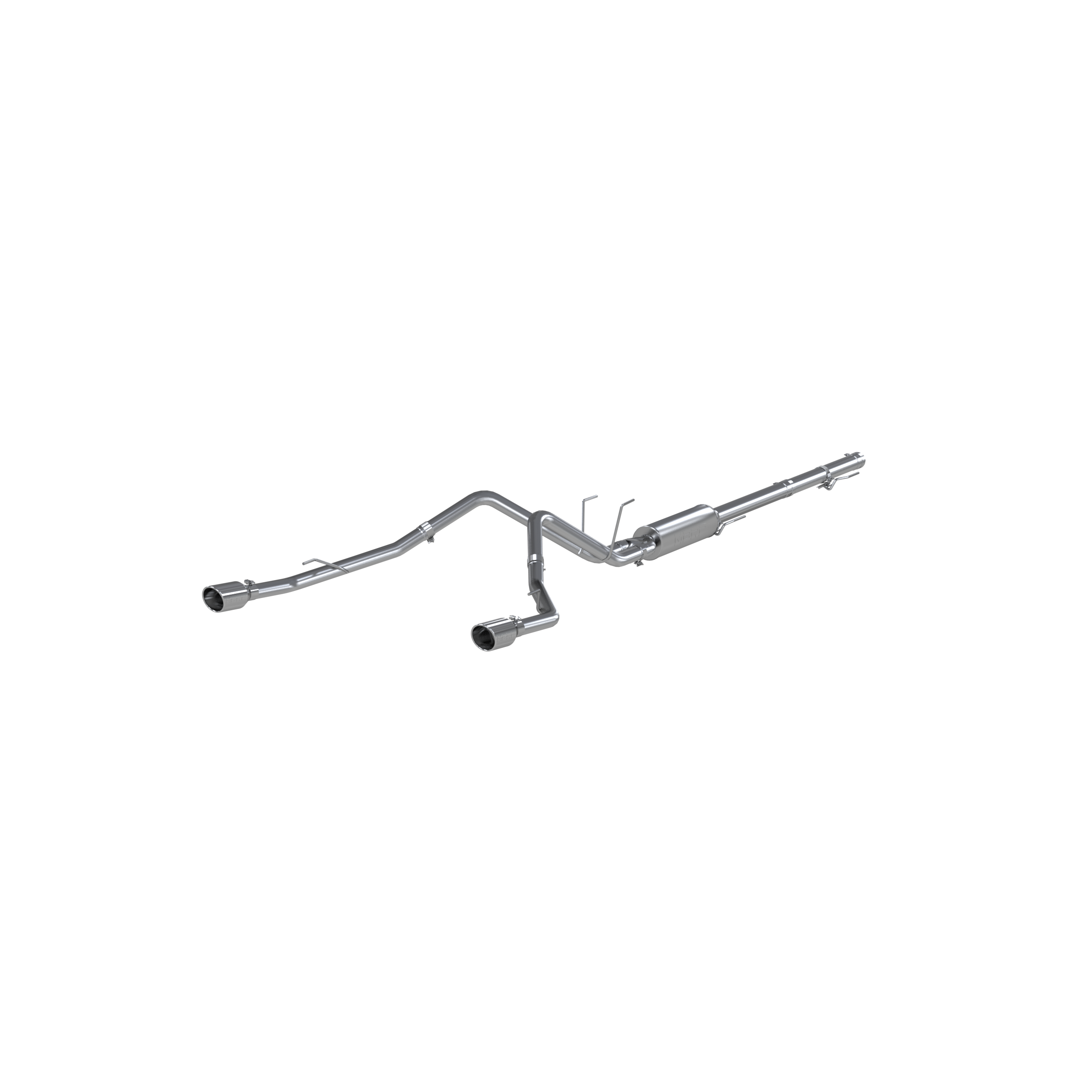 MBRP Exhaust 2 1/2in. Cat Back; Dual Split Rear; T409 (through stock bumper)