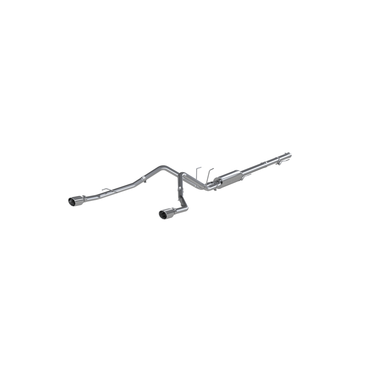 MBRP Exhaust 2 1/2in. Cat Back; Dual Split Rear; T409 (through stock bumper)