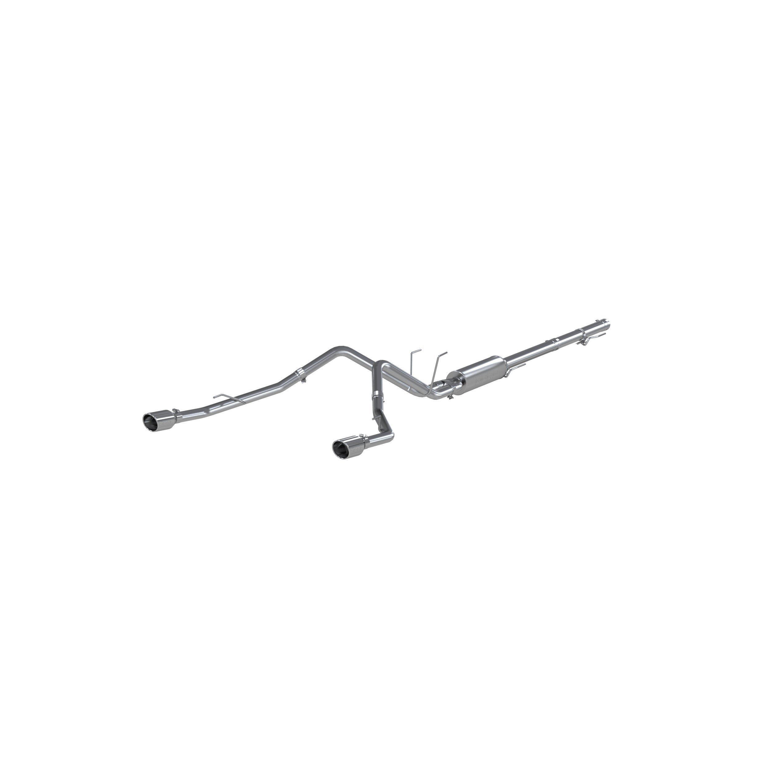 MBRP Exhaust 2 1/2in. Cat Back; Dual Split Rear; AL (through stock bumper)