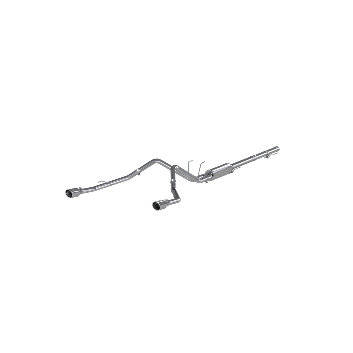 MBRP Exhaust 2 1/2in. Cat Back; Dual Split Rear; AL (through stock bumper)