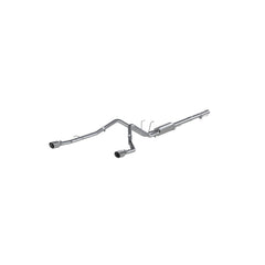 MBRP Exhaust 2 1/2in. Cat Back; Dual Split Rear; AL (through stock bumper)