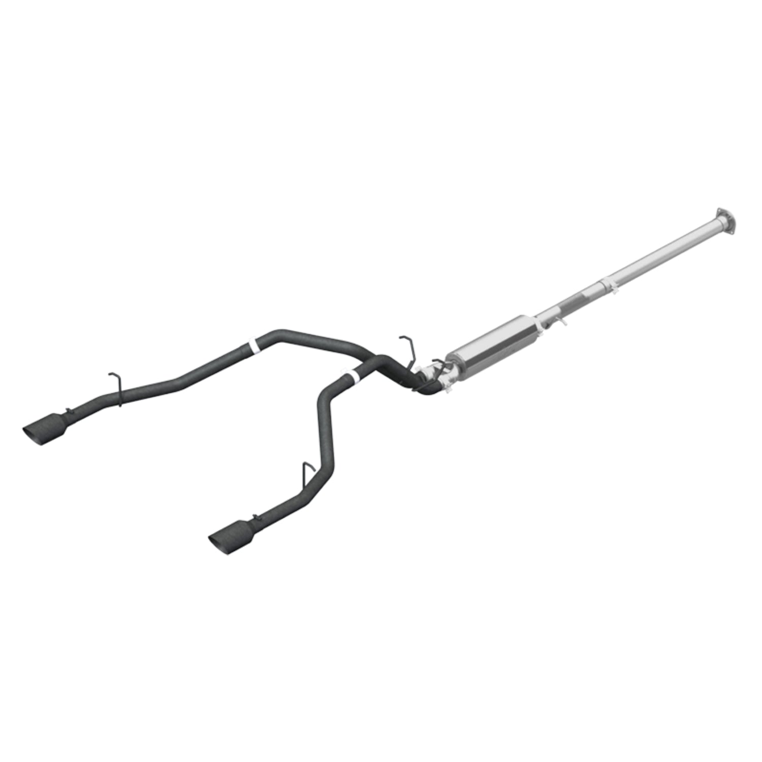 MBRP Exhaust 2 1/2" Cat Back, Dual Split Rear, Black Coated
