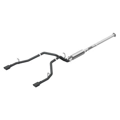 MBRP Exhaust 2 1/2" Cat Back, Dual Split Rear, Black Coated