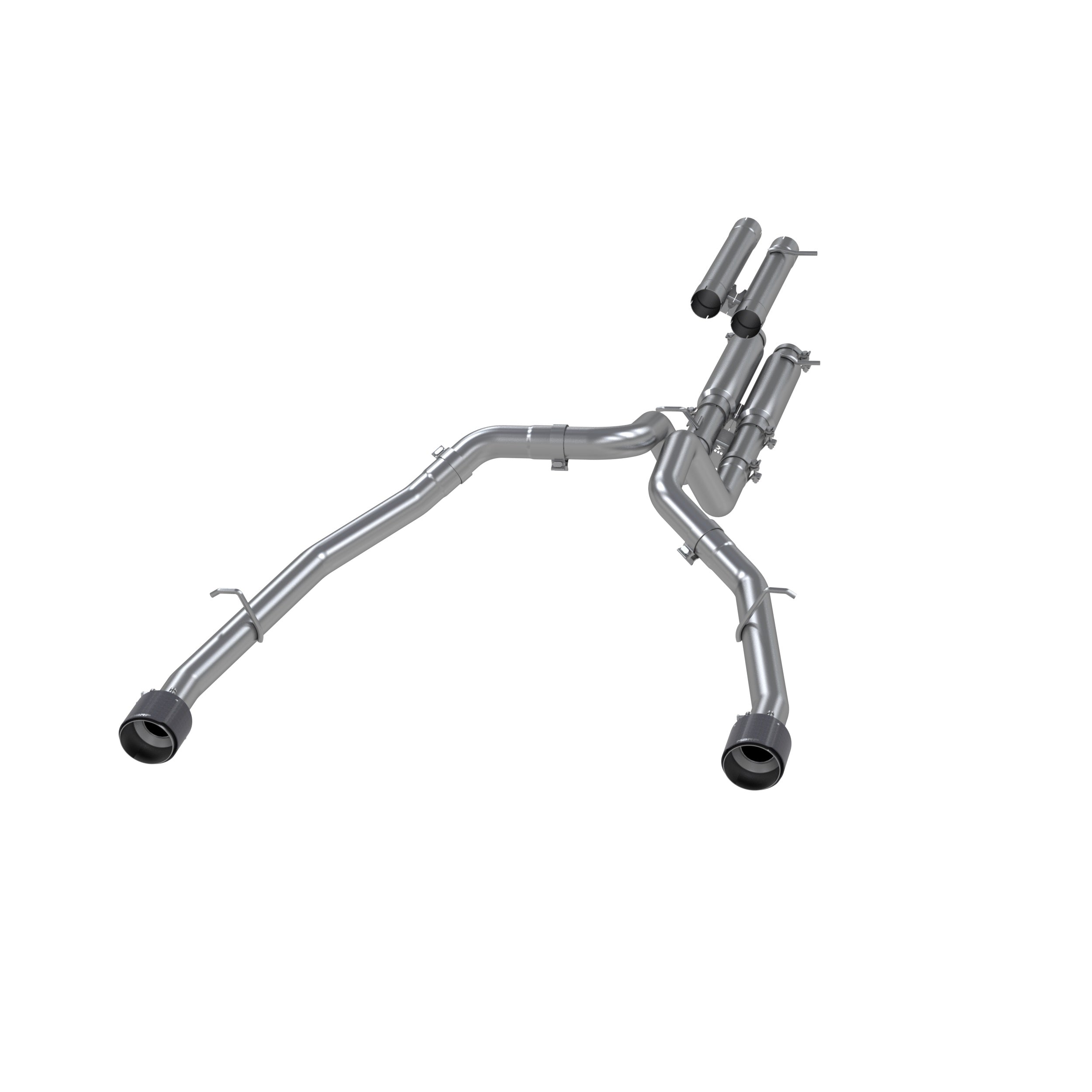 MBRP Exhaust 3in. Cat Back; Dual Split Rear; T304 with Carbon Fiber Tips