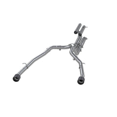 MBRP Exhaust 3in. Cat Back; Dual Split Rear; T304 with Carbon Fiber Tips