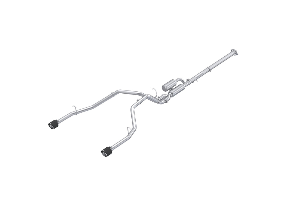 MBRP Exhaust 3 Inch Cat Back, 2.5 Inch Dual Split Rear, T304 with CF Tips