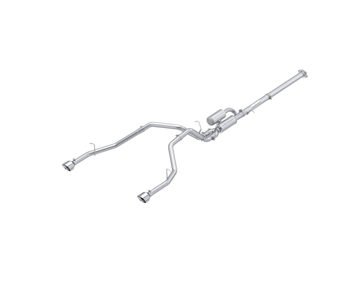 MBRP Exhaust 3 Inch Cat Back, 2.5 Inch Dual Split Rear, Aluminized Steel