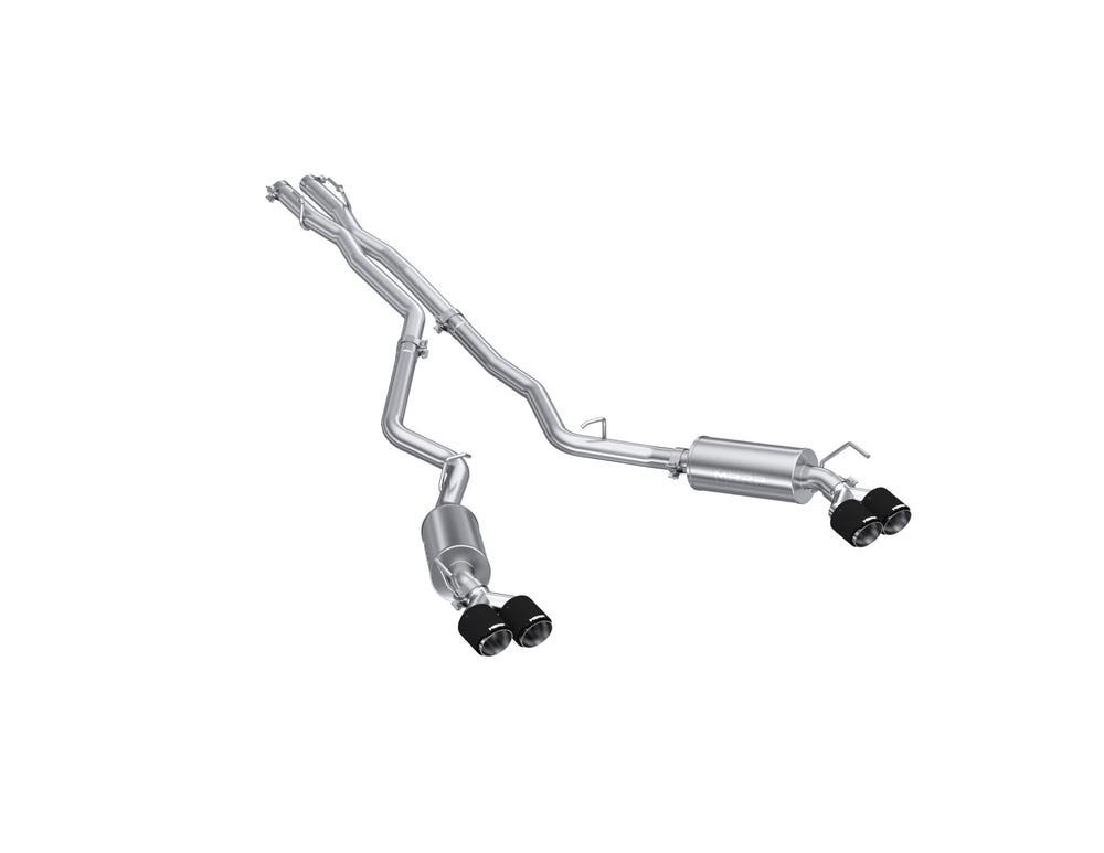 MBRP Exhaust 2.5in. Cat Back; Dual Rear; Quad Tips