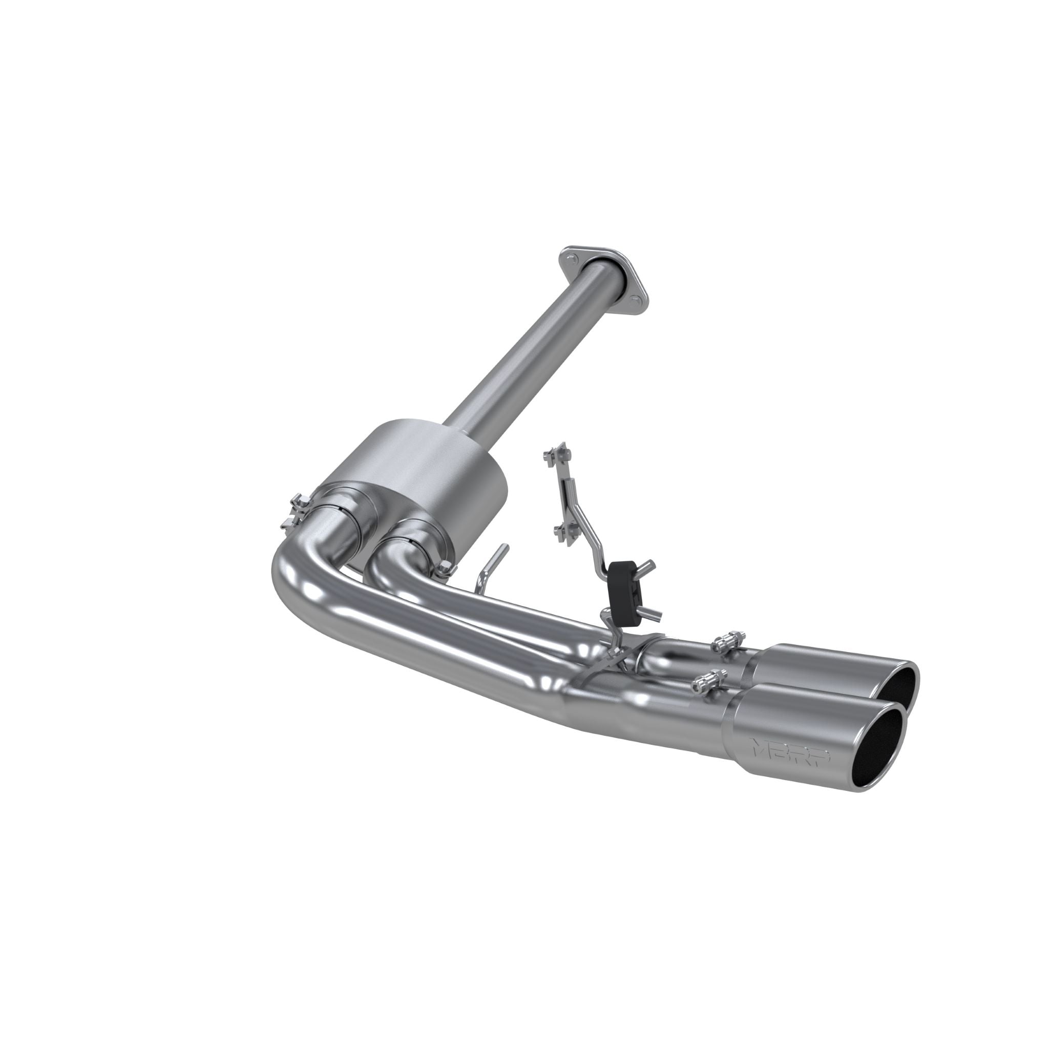 MBRP Exhaust 3in. Cat Back; Single Side Dual Outlet in Front of Rear Wheel; AL; Race Version