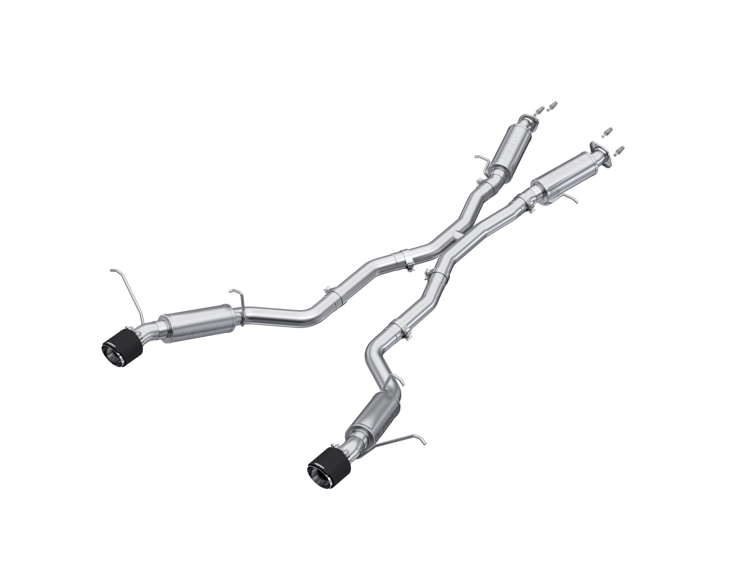 MBRP Exhaust 3in. Cat Back; Dual Rear Exit; T304 with Carbon Fiber Tips