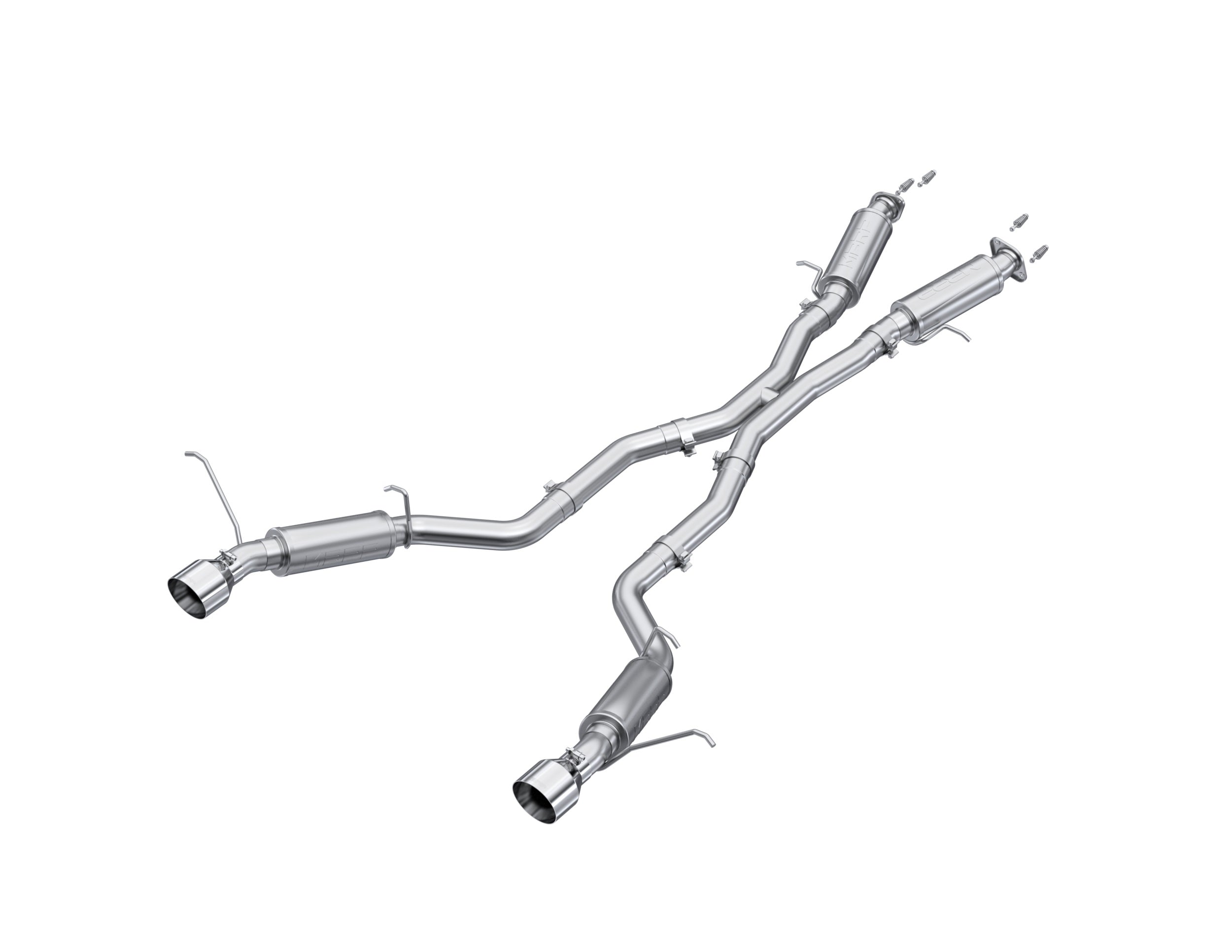 MBRP Exhaust 3in. Cat Back; Dual Rear Exit; Aluminized Steel