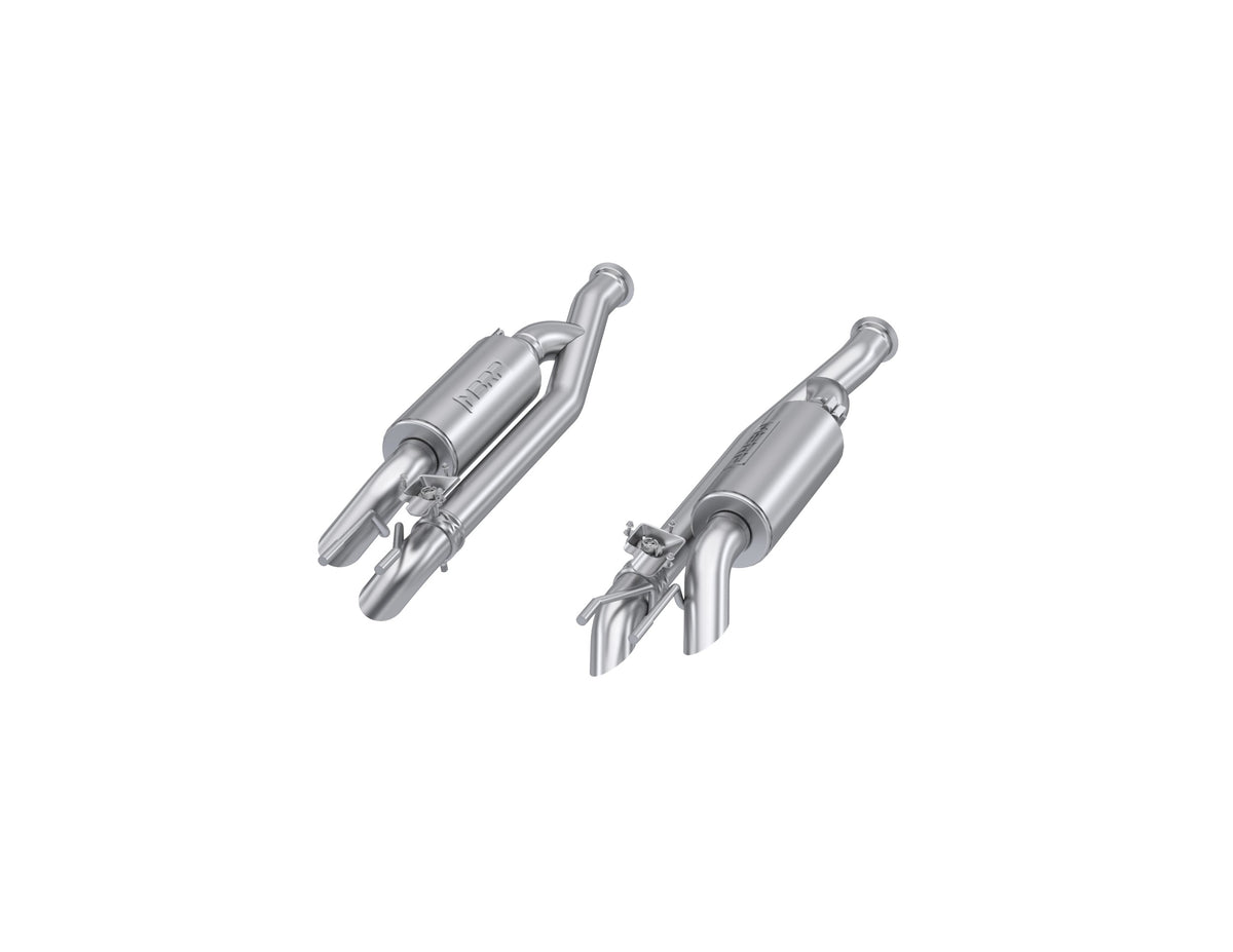 MBRP Exhaust 2.5in. Cat-Back; Dual Split Quad Rear; Active; T304