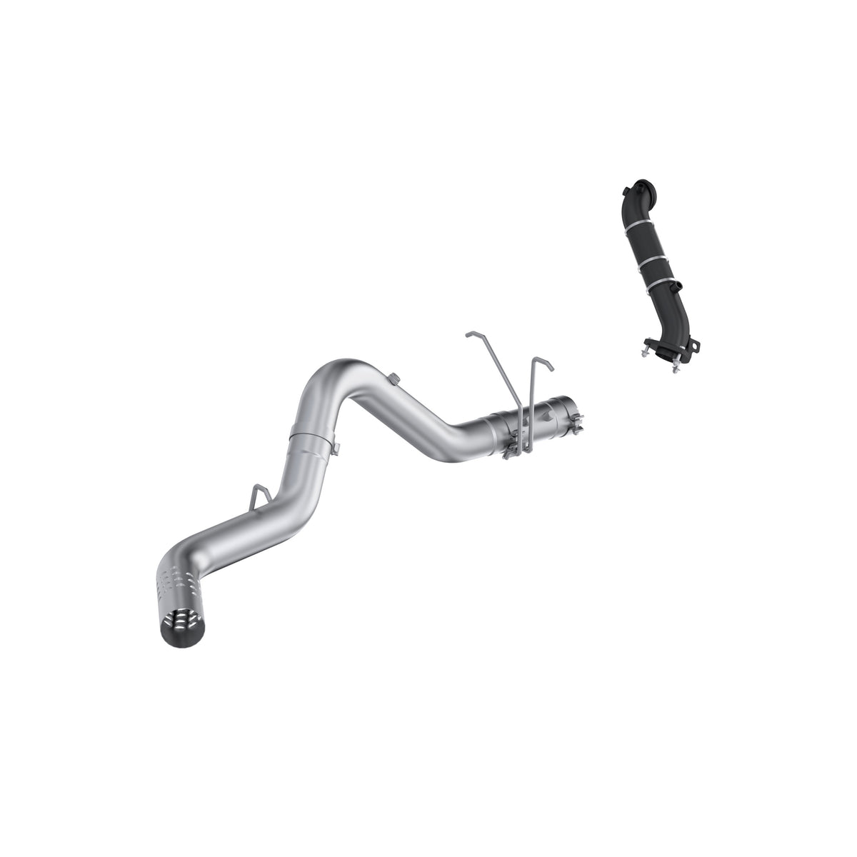 MBRP Exhaust 4in. Filter-Back, Single Side with Downpipe, No Tip, No Muffler