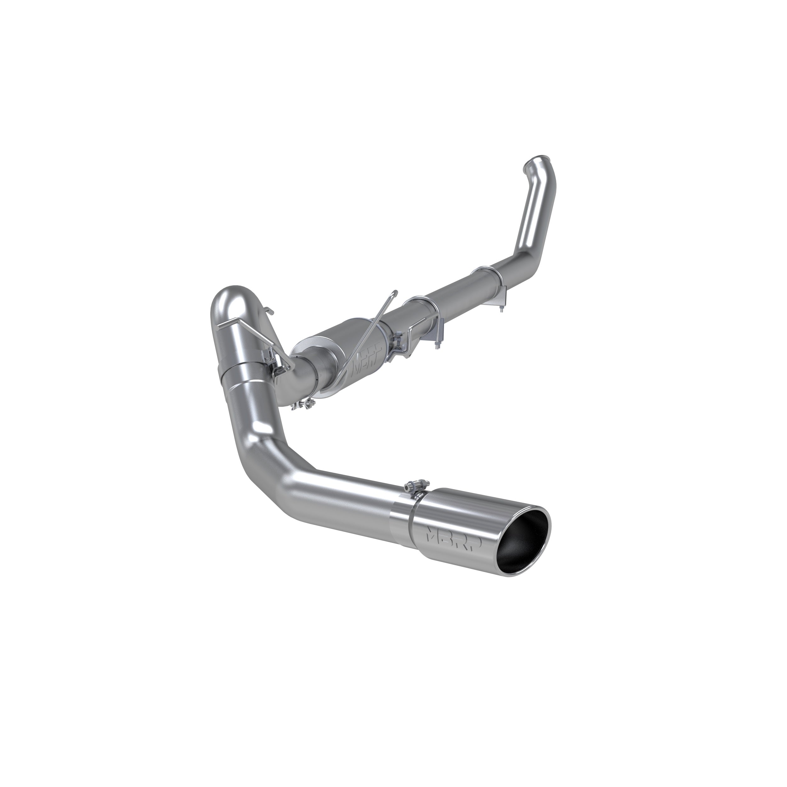 MBRP Exhaust 4in. Turbo Back; Single Side (4WD only); T409