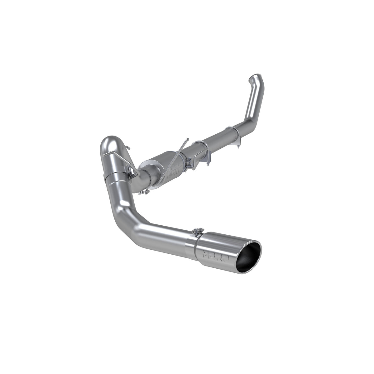 MBRP Exhaust 4in. Turbo Back; Single Side (4WD only); T409