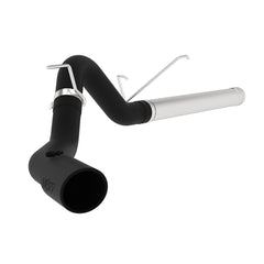 MBRP Exhaust 4in. Filter Back; Single Side; Black Coated