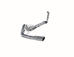 MBRP Exhaust 4in. Turbo Back; Single Side Exit; (Aluminized 3in. downpipe); AL