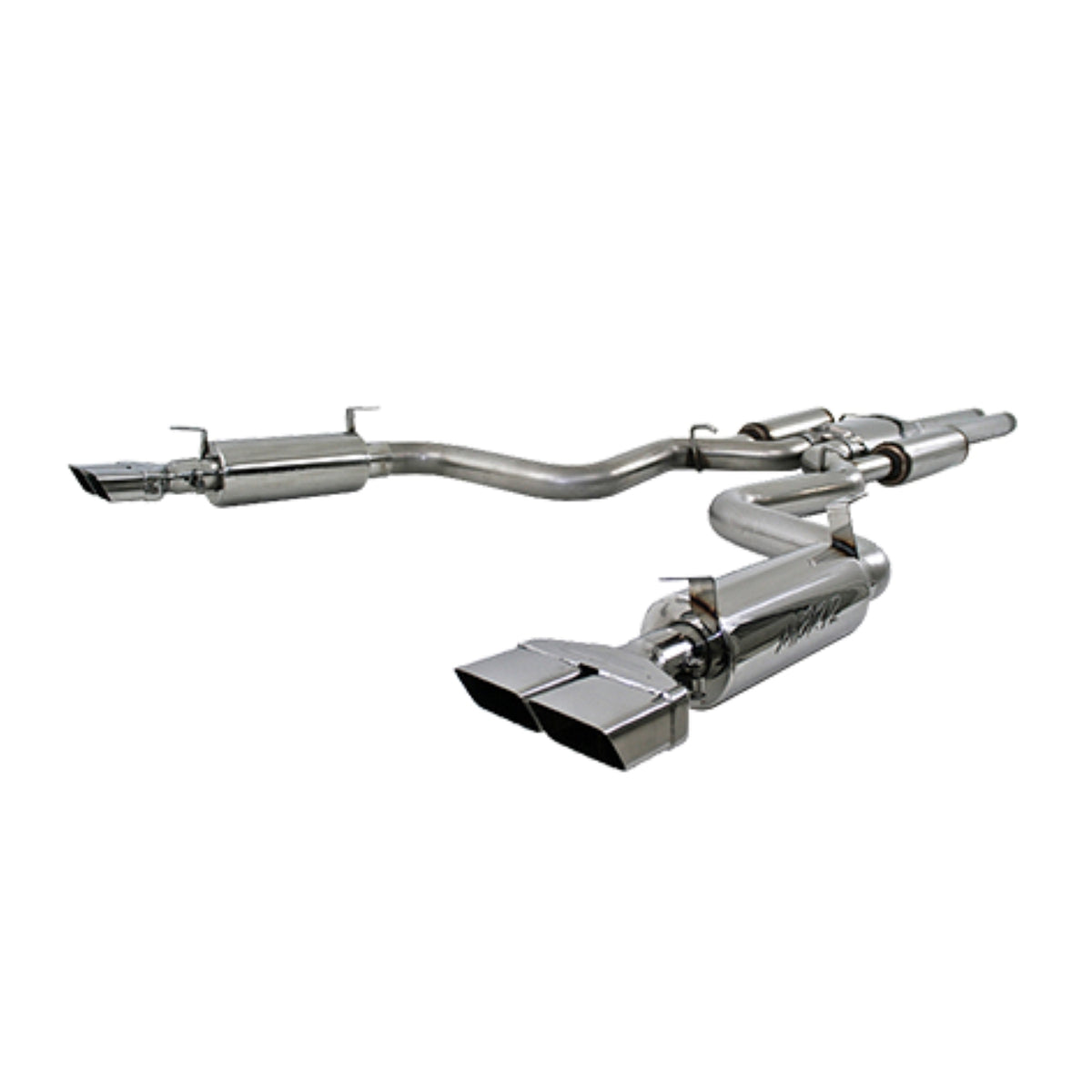 MBRP Exhaust 3in. Cat Back; Dual Split Rear; T304