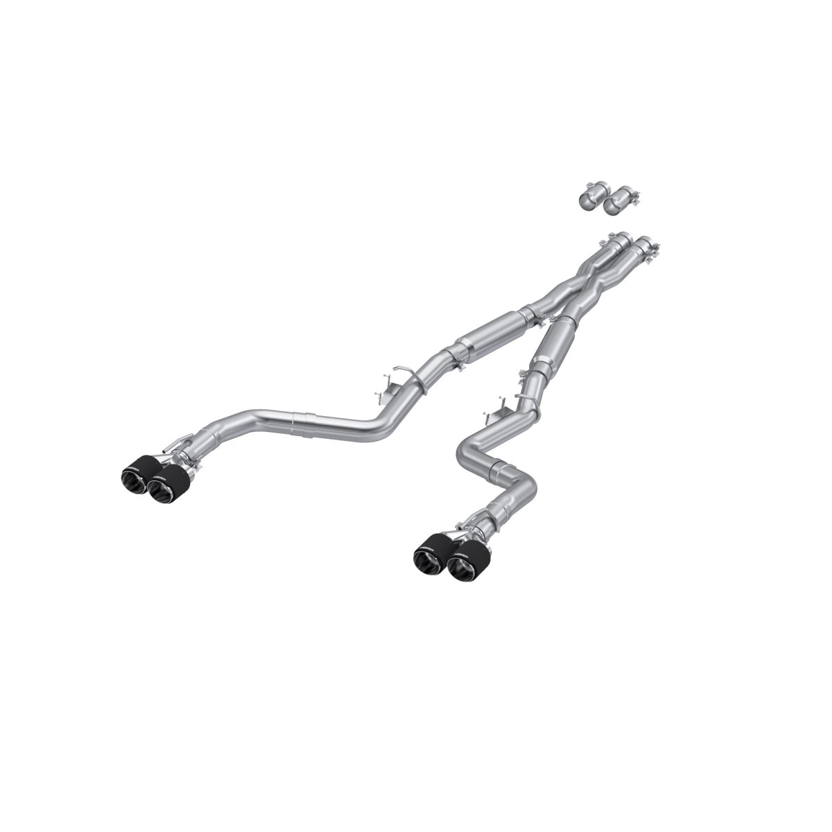 MBRP Exhaust 3in. Cat Back; Dual Rear; Quad Tips