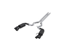 MBRP Exhaust 3in. Cat Back; with Quad 4in. Dual Wall Tips; Street Version; Black Coated