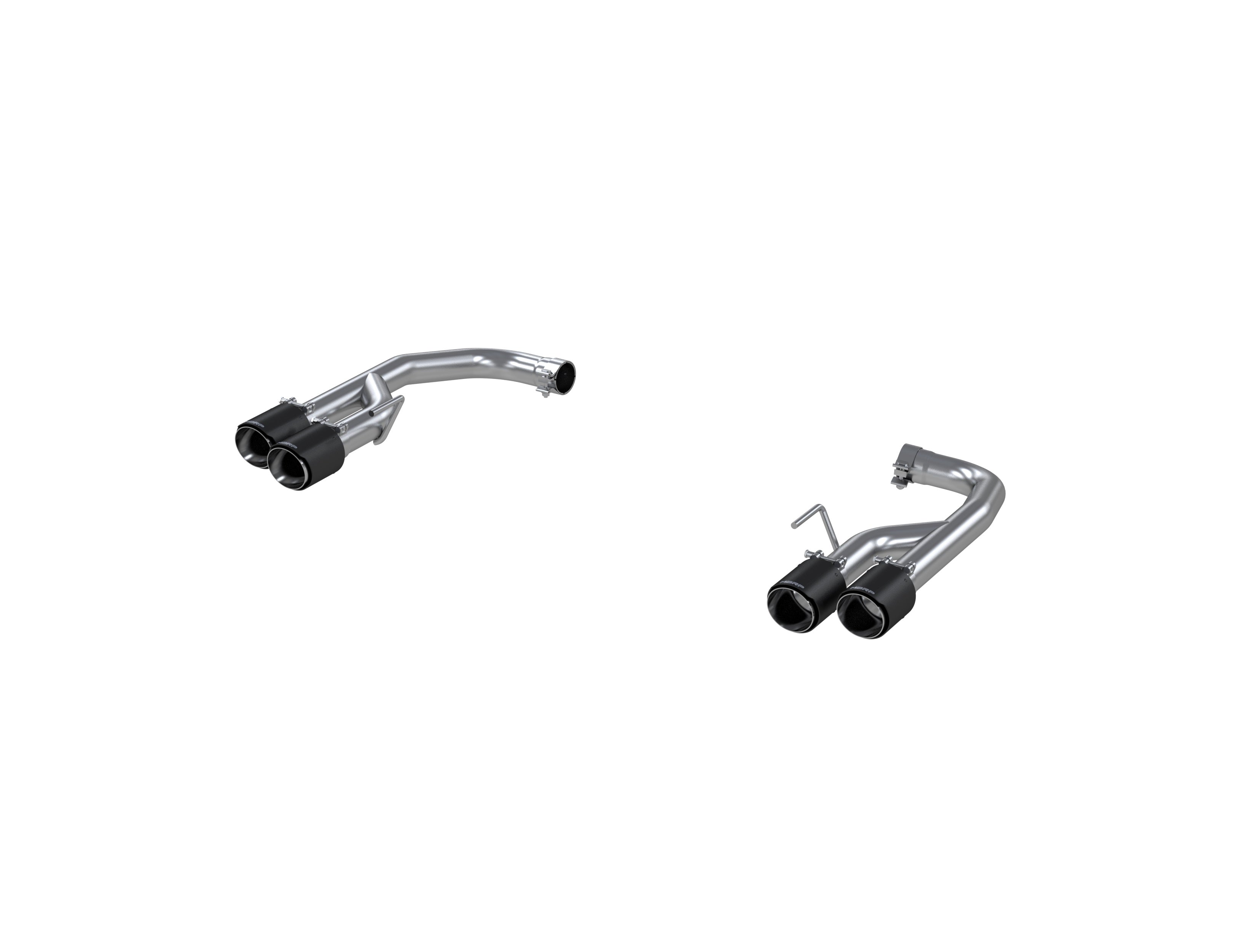 MBRP Exhaust 2.5in. Axle Back; with Quad 4in. CF Tips; Non Active Exhaust; T304